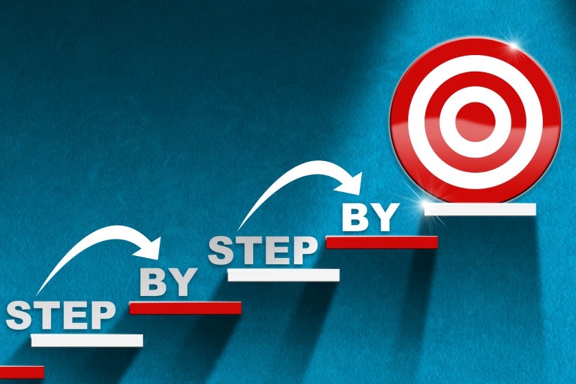 step-by-step Step by step target